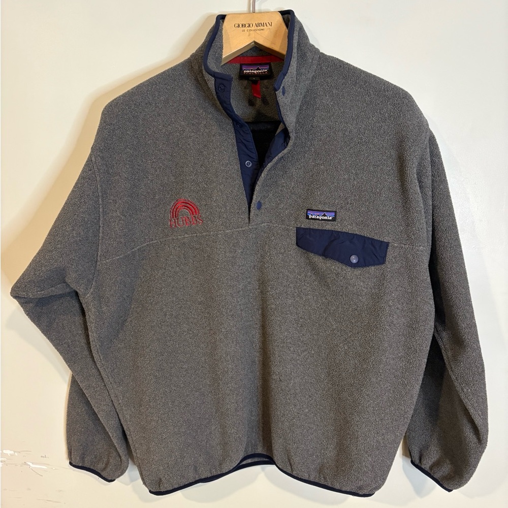 Patagonia Gray Fleece Pullover Mens Large